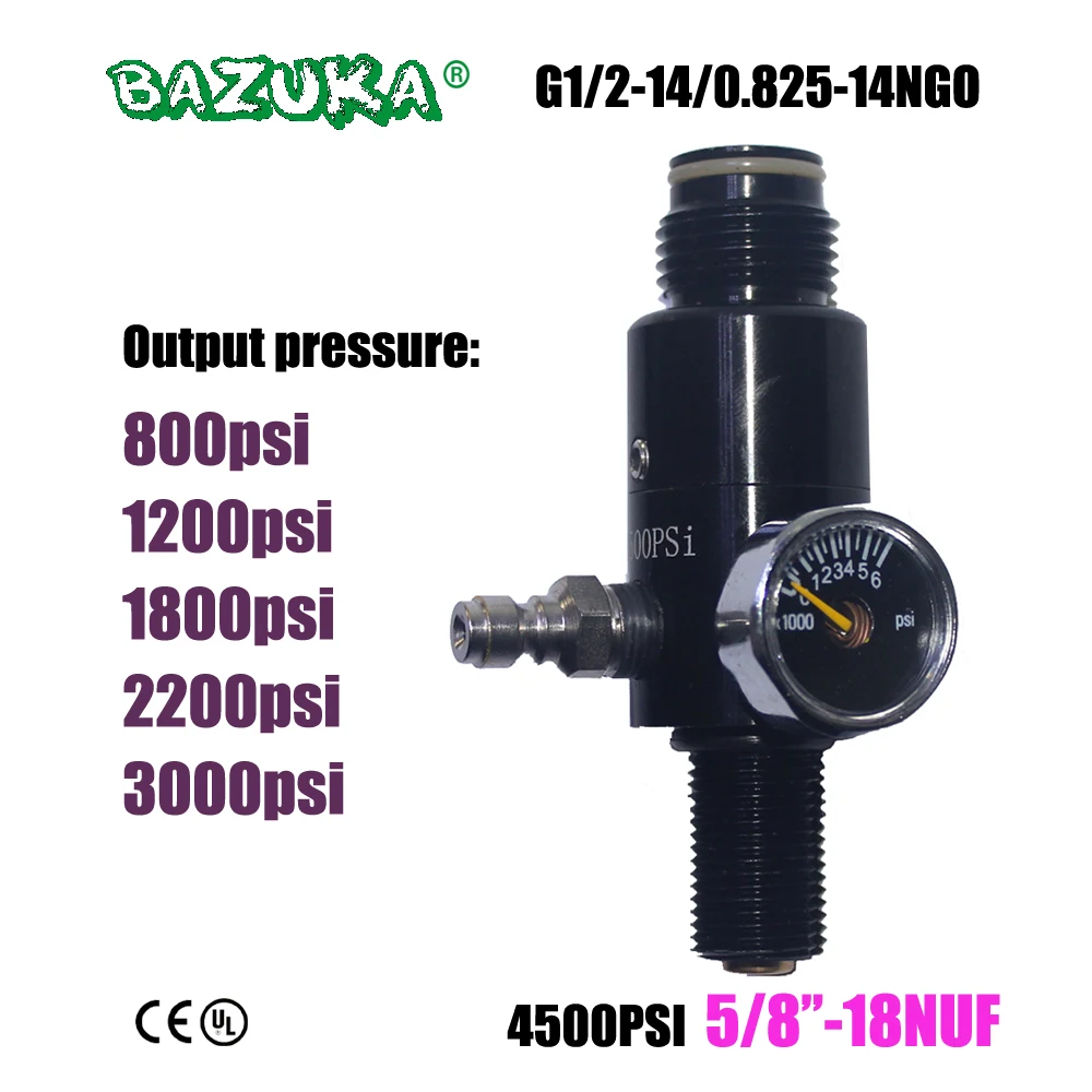 Пейнтбольный Воздушный пистолет страйкбол PCP воздушная винтовка HPA 4500psi сжатый Воздушный бак регулятор клапана Выходное давление 5/"-18UNF