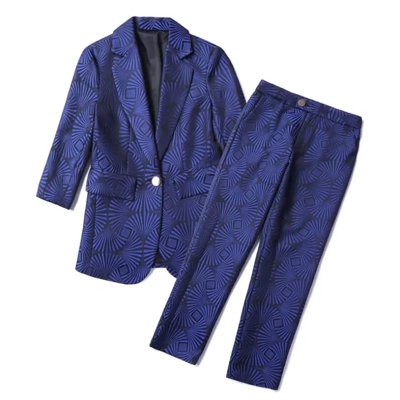 jacquard trouser suit