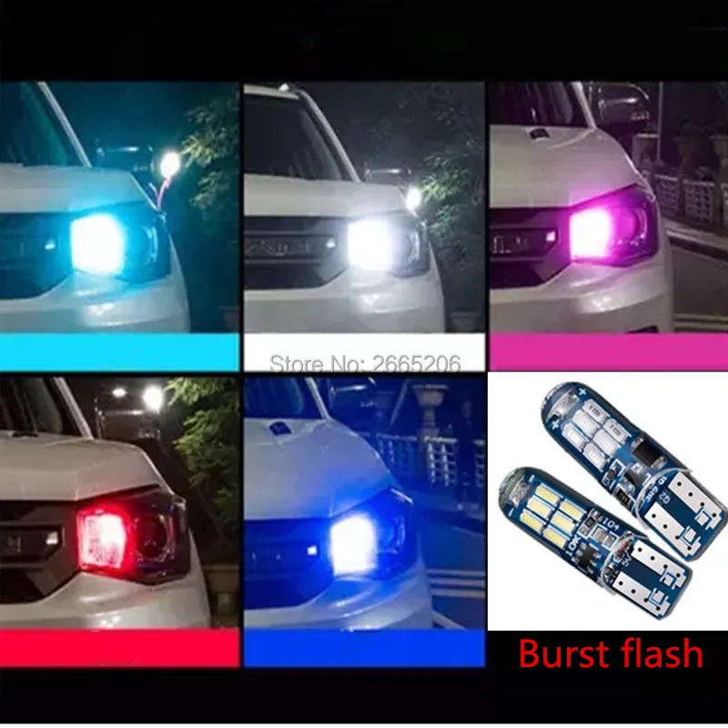 

car LED flash lamp Signal Lamp Clearance Lights T10 W5W license light for Jeep wrangler grand cherokee compass car lamp Refit