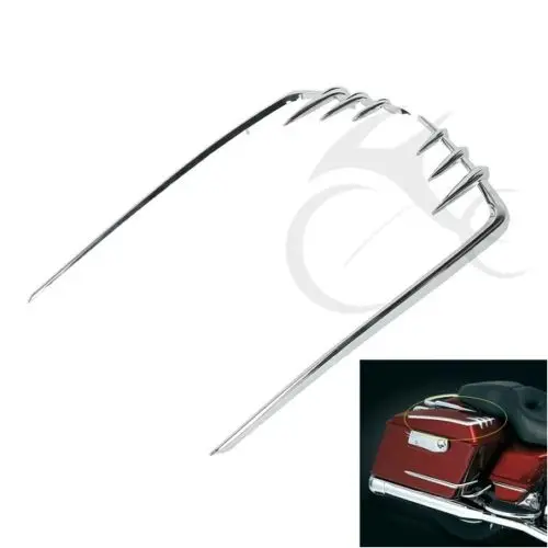 ABS Chrome Saddlebag Saddle Bag Lid Accents for Harley Dresser 1993-2013 94 96 98 10