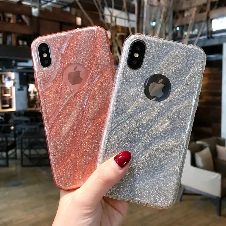 Fashion Rose Gold Case For iPhone 6S 6 S 7 8 Plus X 10 3D Cool Matte Marble Case Soft TPU