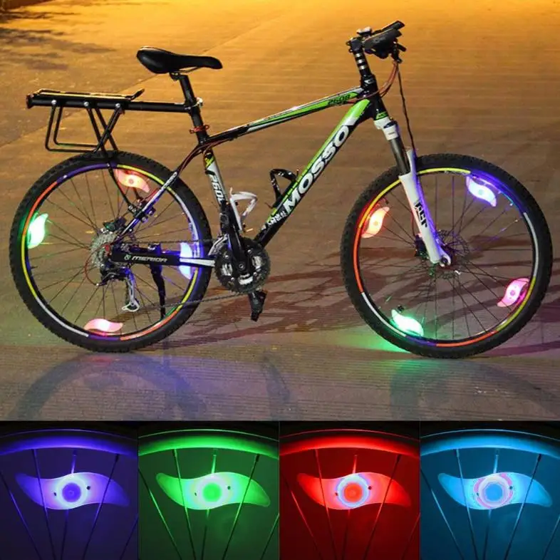 

1Pcs LED Light for Bicycle Cycling Lamp Tire Valve Caps Wheel Spokes Waterproof Willow Wheel Wire Lights Bicycle Accessories LED