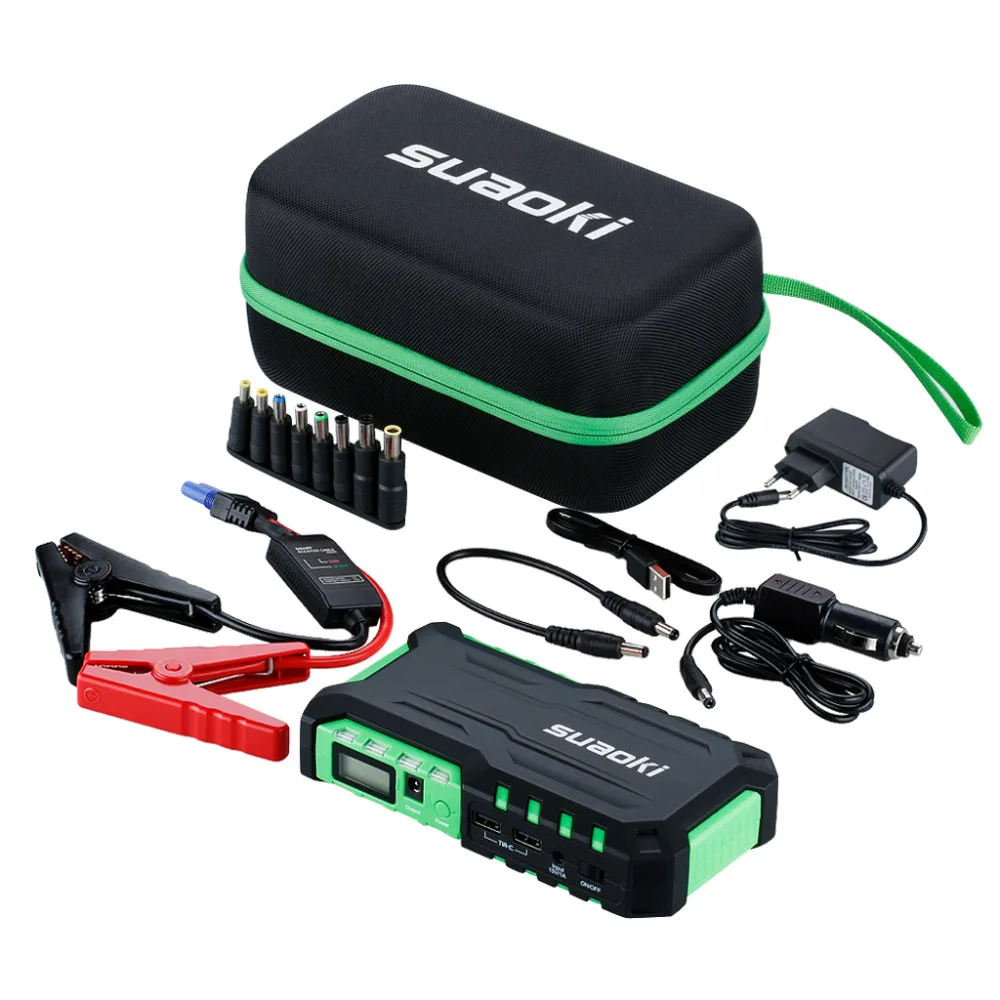 Suaoki G7 18000mAh Car Jump Starter Smart Clamp Bateria Laptop Portable