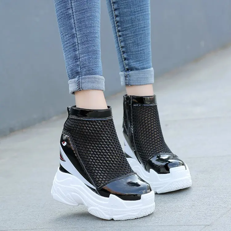 12cm Women Sandals 2019 Summer Hidden Heel Gladiator Sandals For Woman Fashion Hollow Out Chunky Sandal Women Summer Beach Shoes 12cm Women Sandals 2019 Summer Hidden Heel Gladiator Sandals For Woman Fashion Hollow Out Chunky Sandal Women Summer Beach Shoes