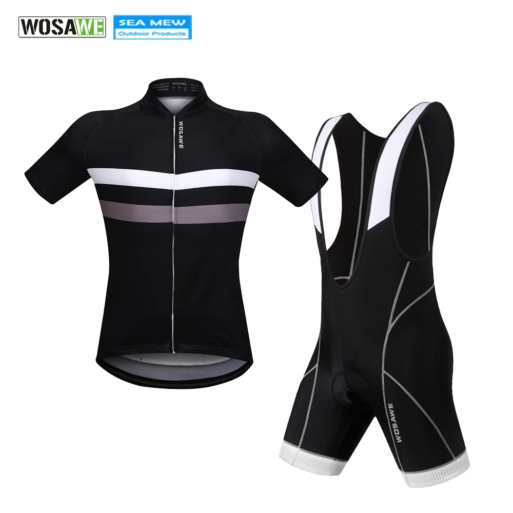 

WOSAWE 2018 Men's Cycling Jersey MTB Team Cycling Clothing Bib Shorts Set PRO Bicycle Wear Breathable Bike Clothes