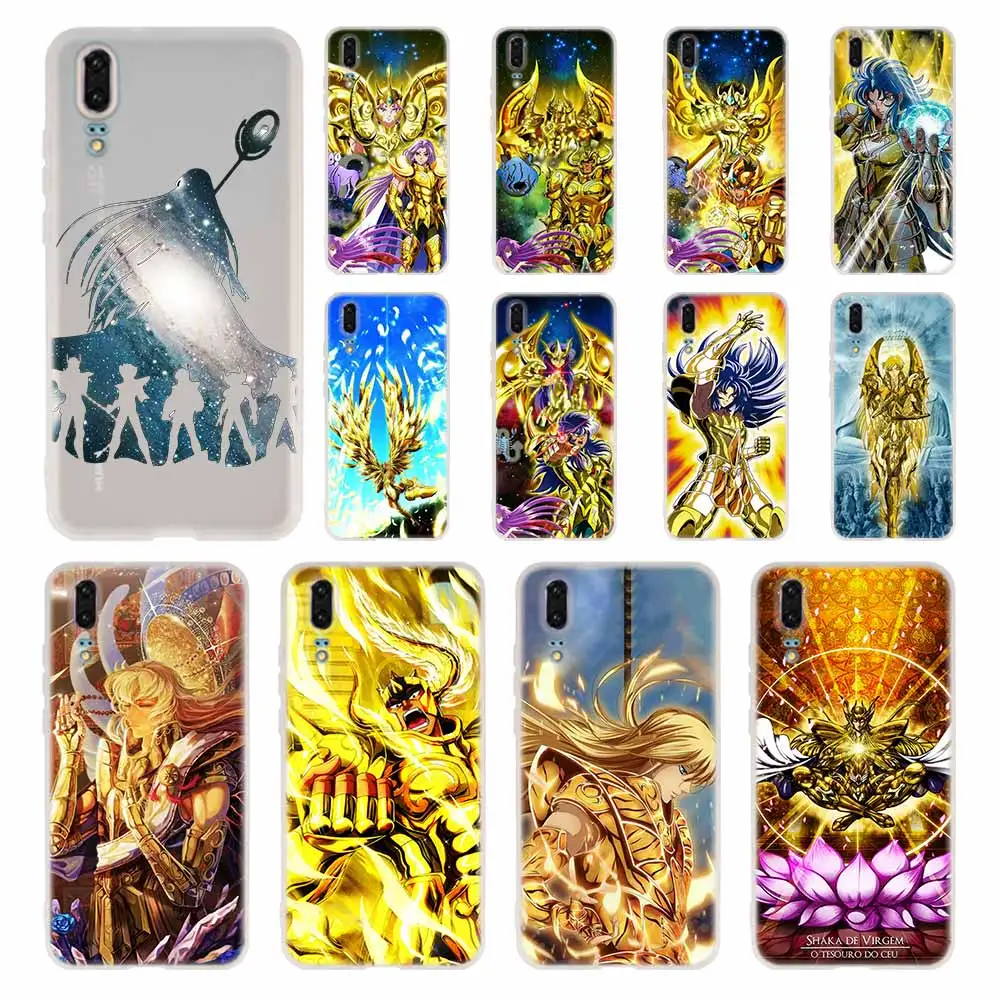 

Saint Seiya Phone Case For Huawei P8 P9 Lite 2017 P10 P20 P30 Lite Plus Pro P Smart 2019 Cover Soft Cover