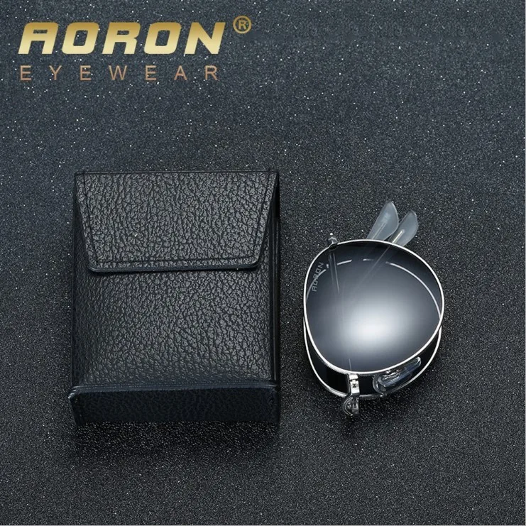 Солнечные очки AORON в ретро стиле UV400 для мужчин и женщин поляризационные круглые