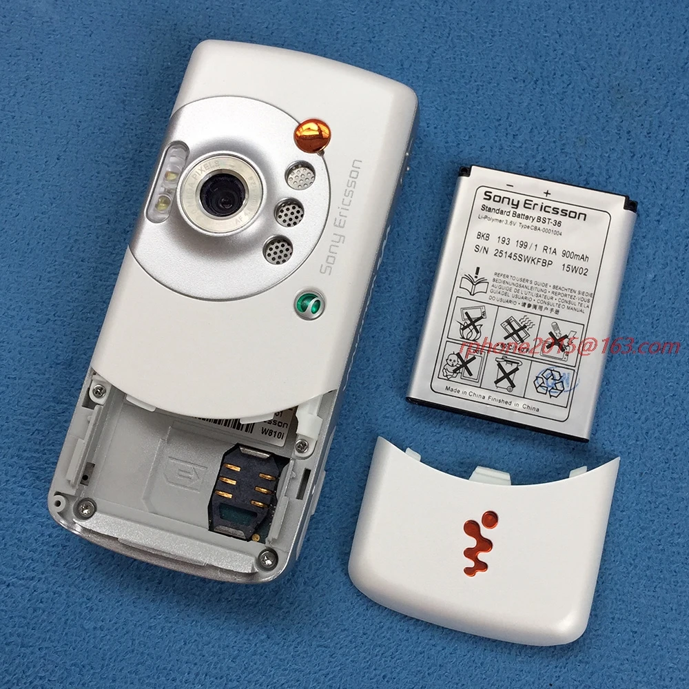Отремонтированный сотовый телефон Sony Ericsson W810 Bluetooth 2 МП разблокированный W810i