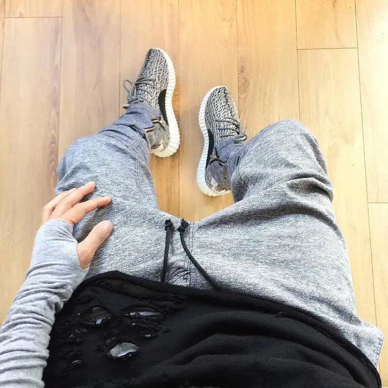 yeezys with joggers