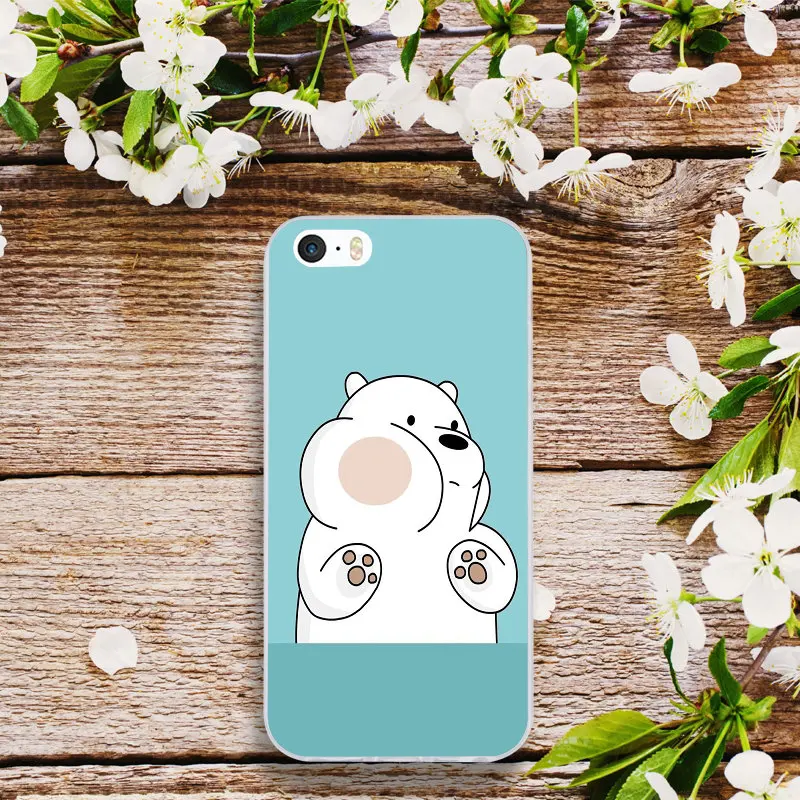 Мультяшная сеть We naked Bear мягкие силиконовые телефонные чехлы из тпу для iphone 4