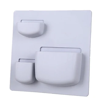 

010 Multi-function wall storage rack without perforation kithen storage shelf bathroom storage holder 21.6*21.6*4.5cm