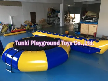 

water fun inflatable yellow banana boat flying towables for 6 persons