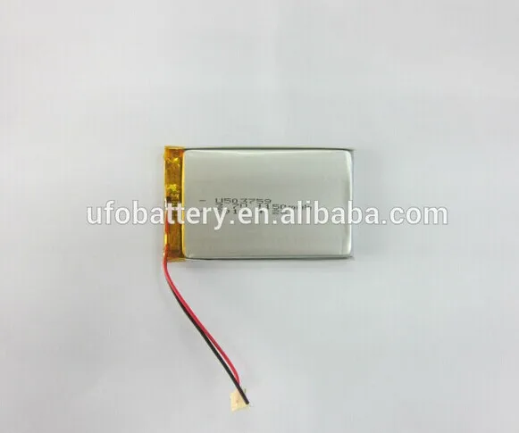 Safe 3.7v 1150mAh 503759 rechargeable solar li-ion battery cell for toys, gps tracker