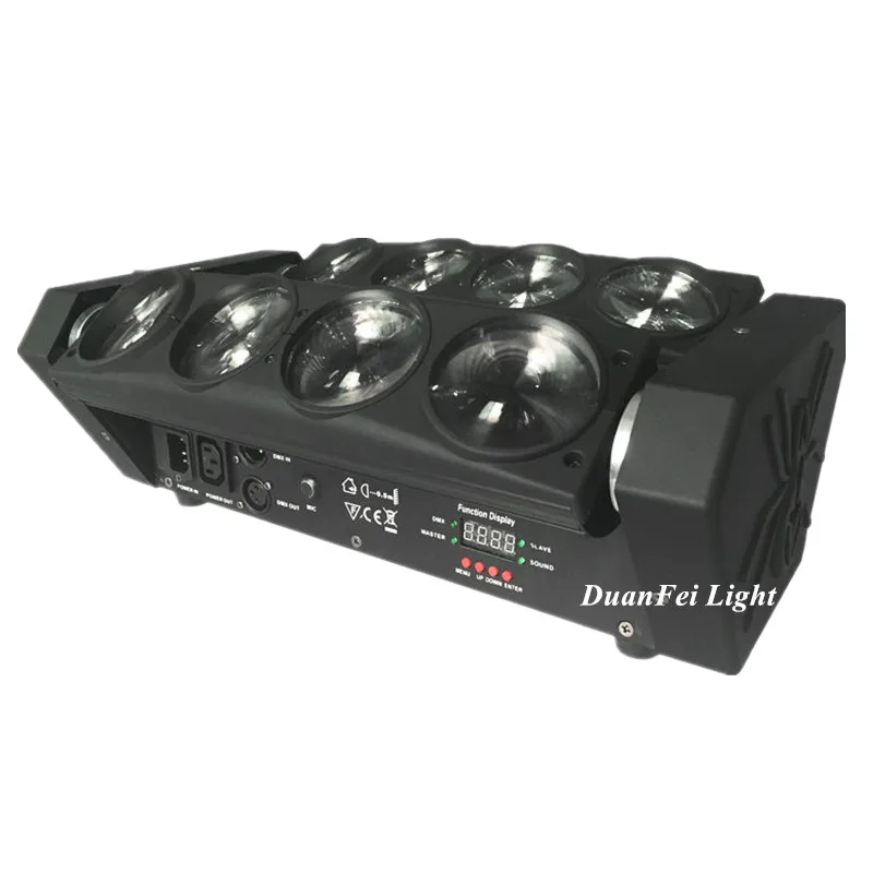 8x10w led spider light