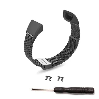 

Unisex 12mm Metal Mesh Replacement Watch Band Strap Wrist Straps Smart Bracelet Accessories For Huawei 3/3 Pro