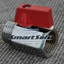 5 шт./лот 1/" мини латунный шаровой Клапан-хромированный fxm BSPP