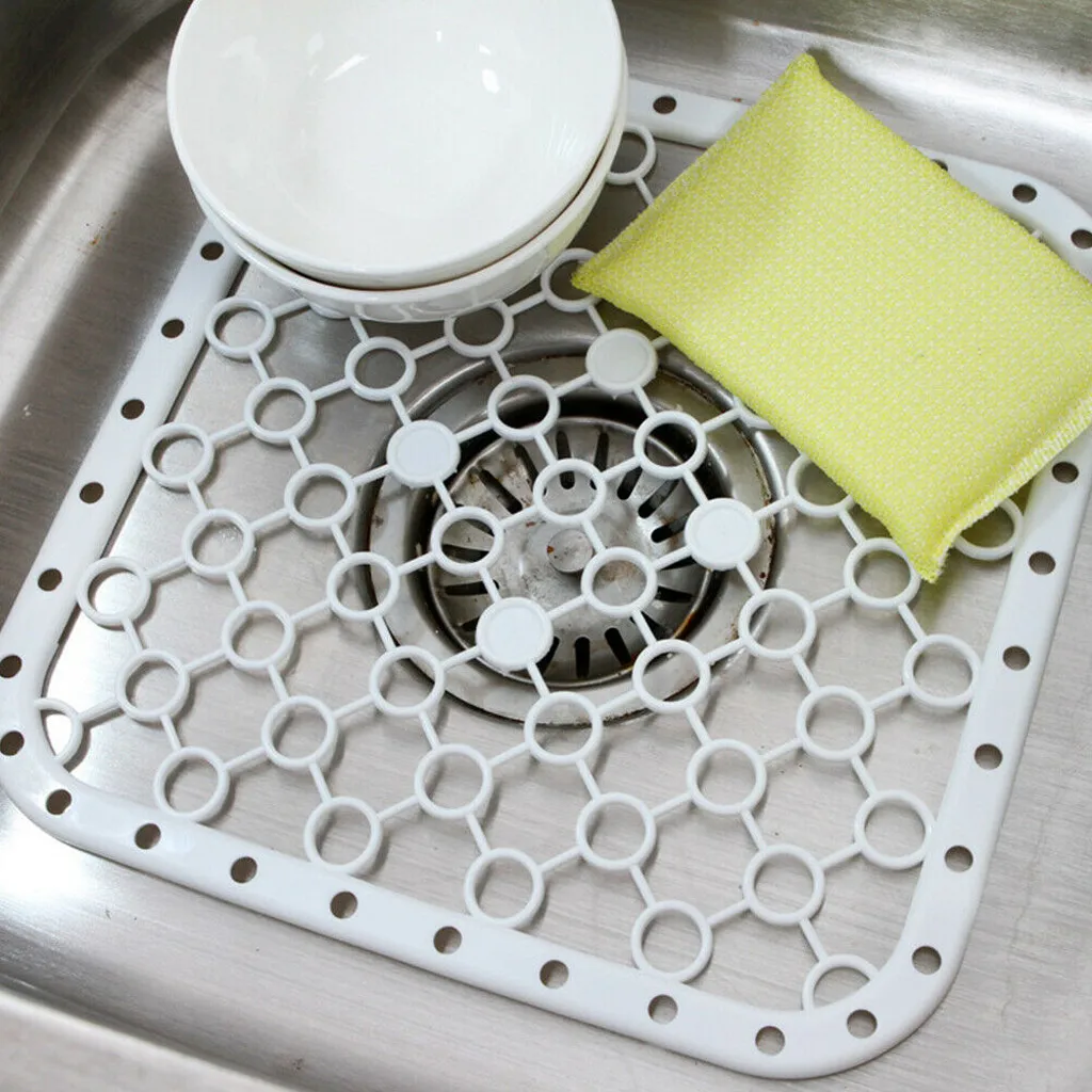 

Anti Slip Draining Board Multifunctional Pad Vegetable Fruits Heat Insulation For Dish Sink Practical Kitchen Hanging Square