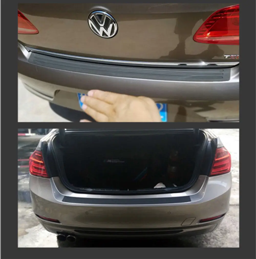 

Car Styling Trunk Rubber Rear Guard Bumper Protector Trim Cover For Toyota Land Cruiser 4Runner Avalon Camry Corolla FJ Cruiser
