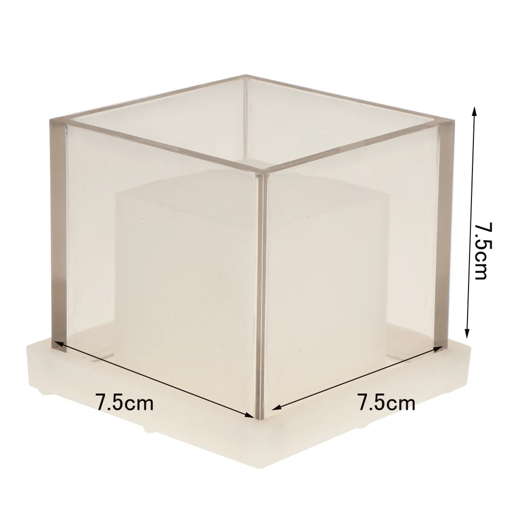 Квадратный пустой кубик пластиковые прозрачные формы для изготовления свечей DIY Ароматерапия Свеча ароматическая свеча сушеный цветок свеча Ремесло Плесень инструмент