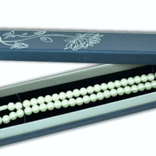 НОВЕЙШИЕ Оптовые коробки для ювелирных изделий 5*22,5*3,5 см 12 шт/Партия Цветочная шляпа ожерелье с бусинами-кубиками Буле подарочные коробки черное бархатное ожерелье коробки