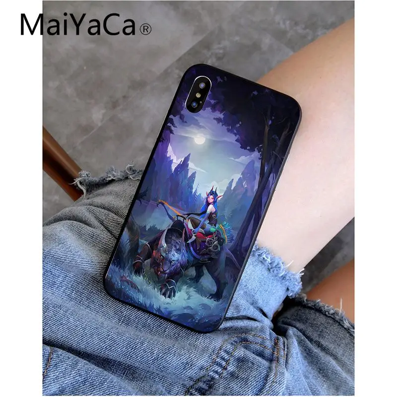 MaiYaCa Shadow Fiend Dota 2 Smart Cover черный мягкий чехол для телефона для iPhone 6S 6plus 7plus 8 8Plus X Xs MAX 5 5S XR - Цвет: A6