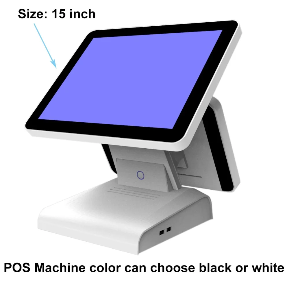 15 дюймов Все в одном POS сенсорный экран POS система кассовый аппарат с термопринтером кассовый ящик и сканер штрих-кода