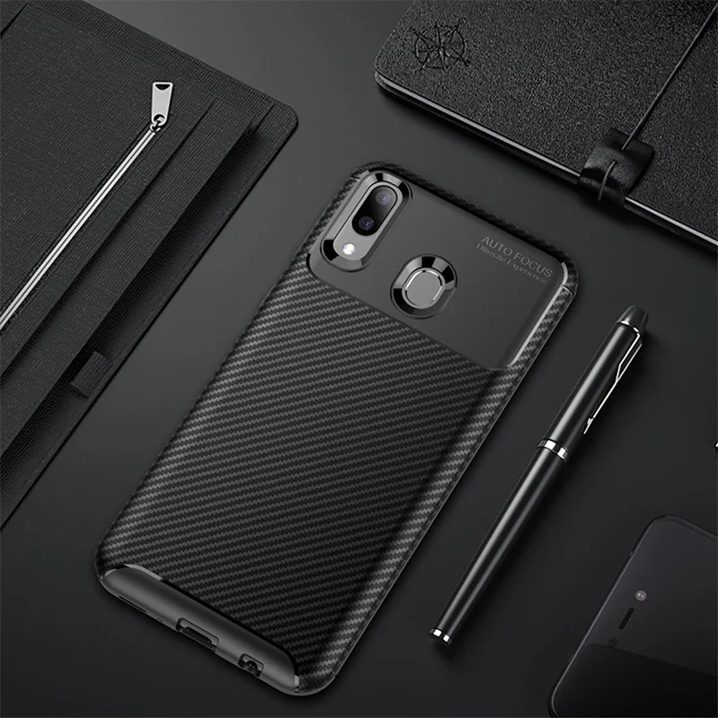 For Samsung Galaxy M20 Case all-inclusive cover Slim Protection camera case Radiating Fine scrub classic |