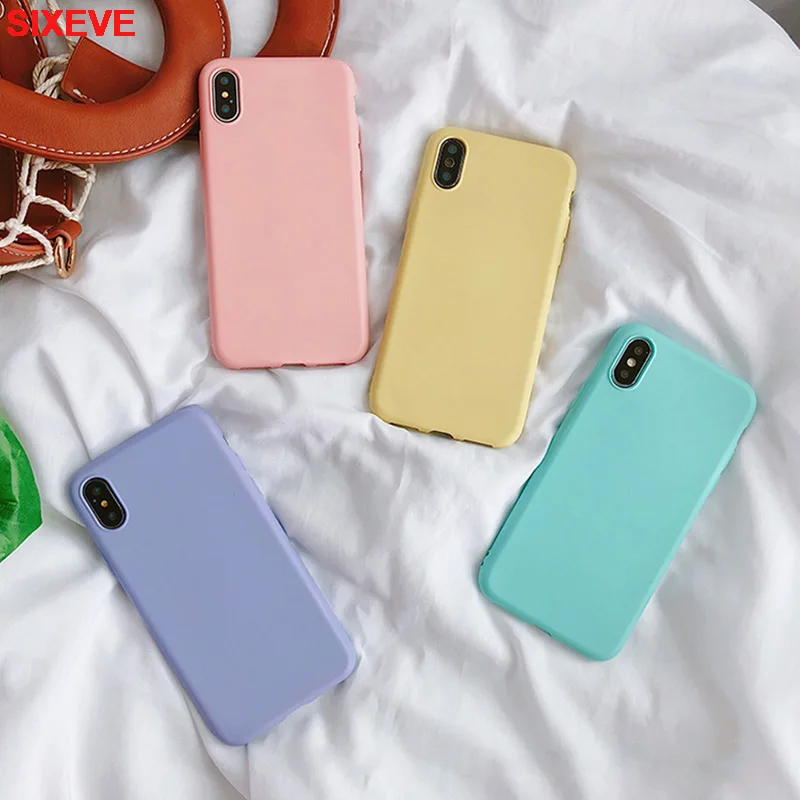 Однотонный силиконовый чехол для Samsung Galaxy S9 S8 Plus S7 Edge J7 J5 Prime J3Pro A3 A5 A7 Note 3 4 5 8 9 2015 2016