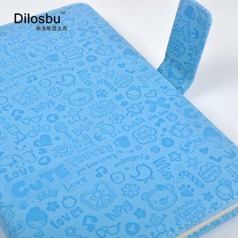 Dilosbu A5 японский Kawaii мультфильм PU Обложка дневник ноутбук магнитная пряжка