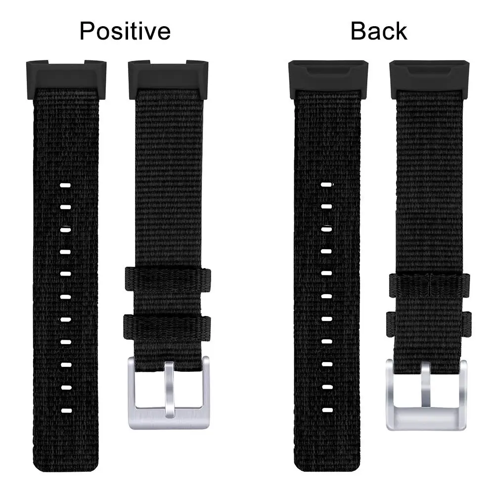 Цветной ремешок для Fitbit Charge 3 умный Браслет сменный часов холщовая нейлоновая