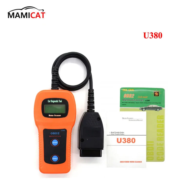 

Professional U380 OBD2 Diagnostic Tool Scanner Accurate Code Reader Trouble Code Reading Erase OBD II Scan For Toyota
