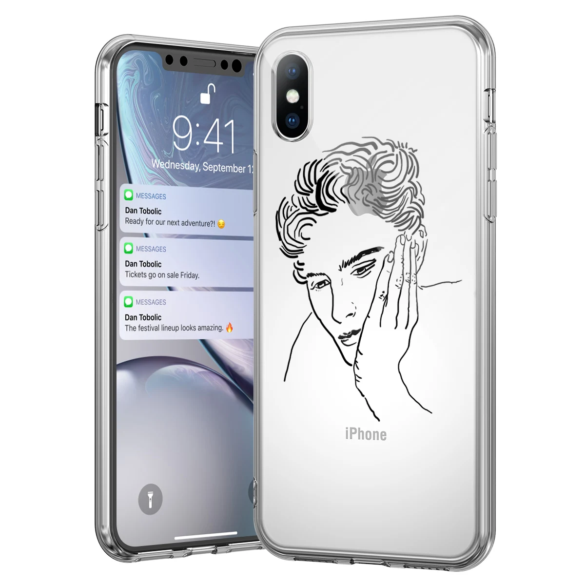 Lovebay чехол для телефона для iPhone 11, 6, 6 S, 7, 8 Plus, X, XR, XS Max, абстрактное искусство, любовник, лицо, чистый мягкий ТПУ для iPhone 11Pro Max, задняя крышка - Цвет: T5