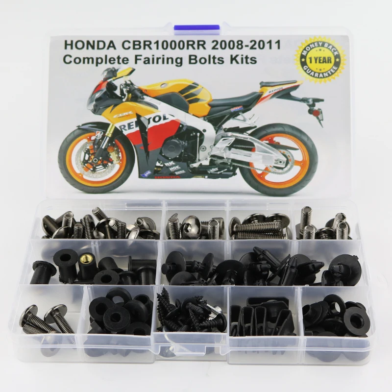 Happy shopping Complete Fairing Bolt Kit Body Screws Set For Honda
