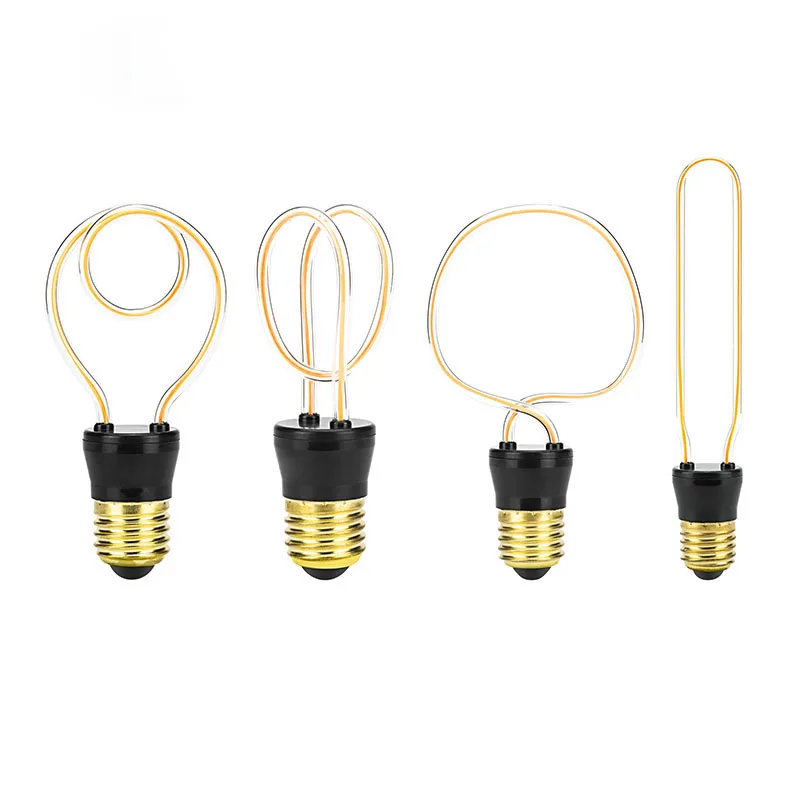 Soft LED Filament Lamp 4.5W AC220V Warm Yellow Vintage Classic Edison Bulb Industrial Creative Plafond Loft Coffee Bar Decoratio | Лампы и