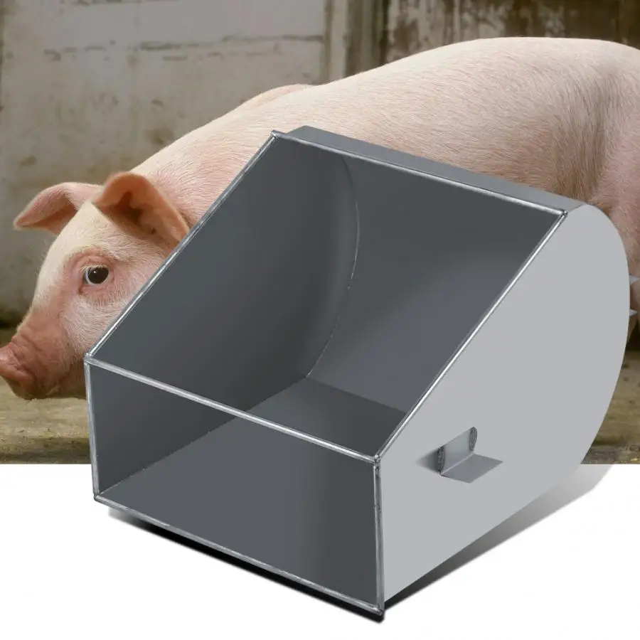 Steel Plate Sow Trough Thick Stainless Steel Pig Trough Positioning Bar, Pig Feeding Trough Tipping Bucket