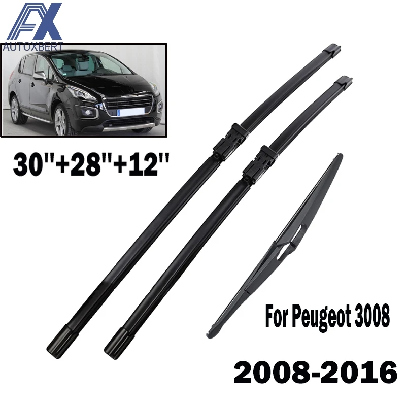 Щетки стеклоочистителя передние и задние для Peugeot 3008 2008 2009 2010 2011 2012 2013 2014
