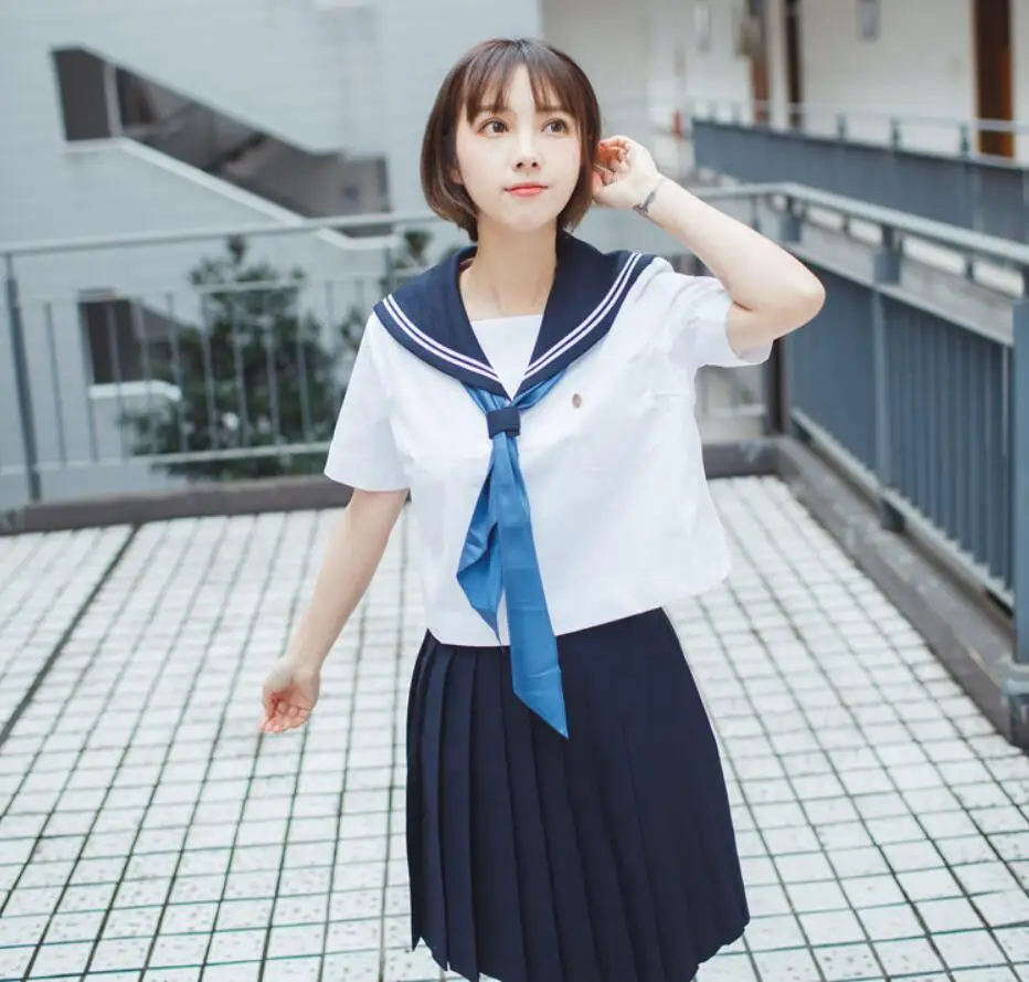 Японская ортодоксальная Мягкая юбка JK униформа для девочек, одежда моряка и с длинным рукавом студенческий костюм в Kansai Лолита косплей JKN2101
