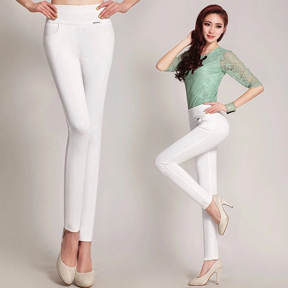 Брюки Белые Женские Летние Стрейч Купить