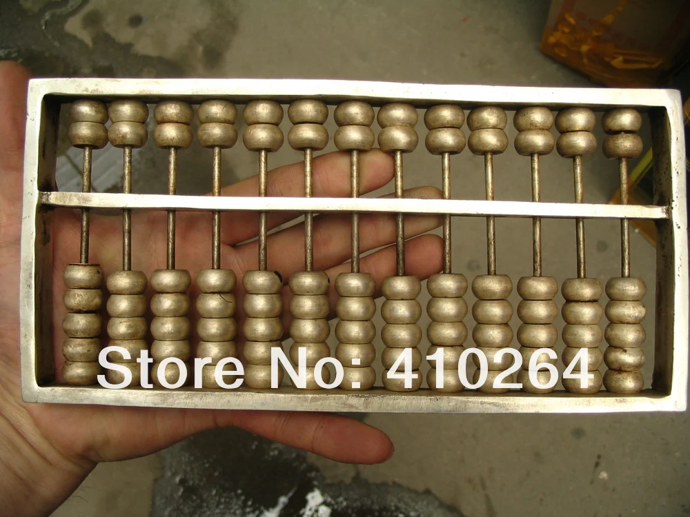 0116P old craft Fast shipping 13 number China classic font b calculator b font abacus silver