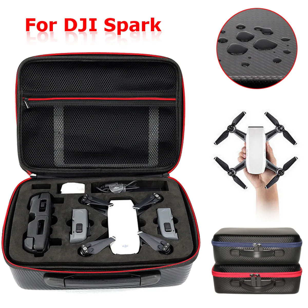 

Portable Large Capacity Waterproof Carrying case For DJI Spark Quadcopter Drone Bags Backpack