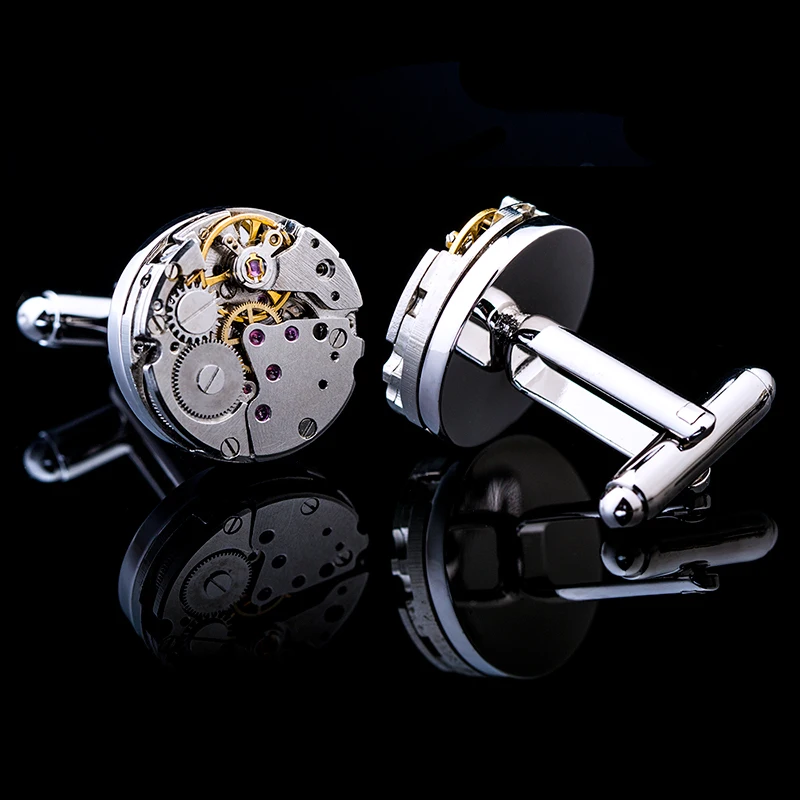 KFLK brand high quality mechanical cufflinks mens silvery cuff links wedding gift French shirt button New arrival guests