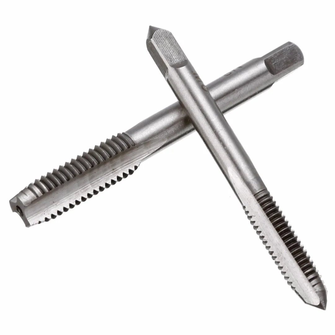 5Pcs High Speed Steel  M3 M4 M5 M6 M8 HSS Machine Hand Screw Thread Tapper Metric Plug Tap Drill Set Hand Tools