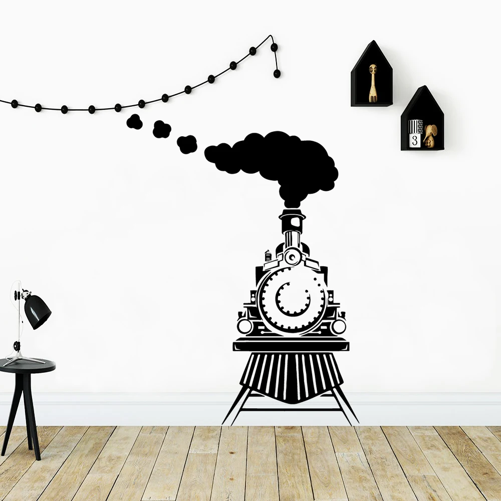 Cartoon Style train Vinyl Kitchen Wall Stickers Wallpaper for Company School Office Decoration Background Sticker Decal Cartoon Style train Vinyl Kitchen Wall Stickers Wallpaper for Company School Office Decoration Background Sticker Decal