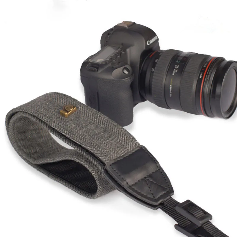 Macchina Fotografica Dell'Annata Cinturino In Vera Pelle + Cotone Collo Della Cinghia Della Cinghia Del Leopardo Di Serie Per Reflex Dslr Canon Nikon 