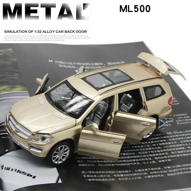 For Mercedes Benz Ml 500 Alloy Car Model Toy Light Music Pull Back For Mercedes Benz Ml 500 Alloy Car Model Toy Light Music Pull Back Six