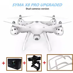 SYMA X8 PRO gps Drone Rc Quadcopter автоматического возвращения с 1 наличии Камера и один 4 К HD Действие Камера двойной Gimbal высокая посадка Шестерни