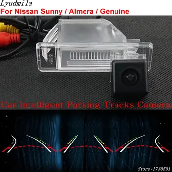 

Lyudmila Car Intelligent Parking Tracks Camera FOR Nissan Sunny / Almera / Genuine HD Car Back up Reverse Rear View Camera
