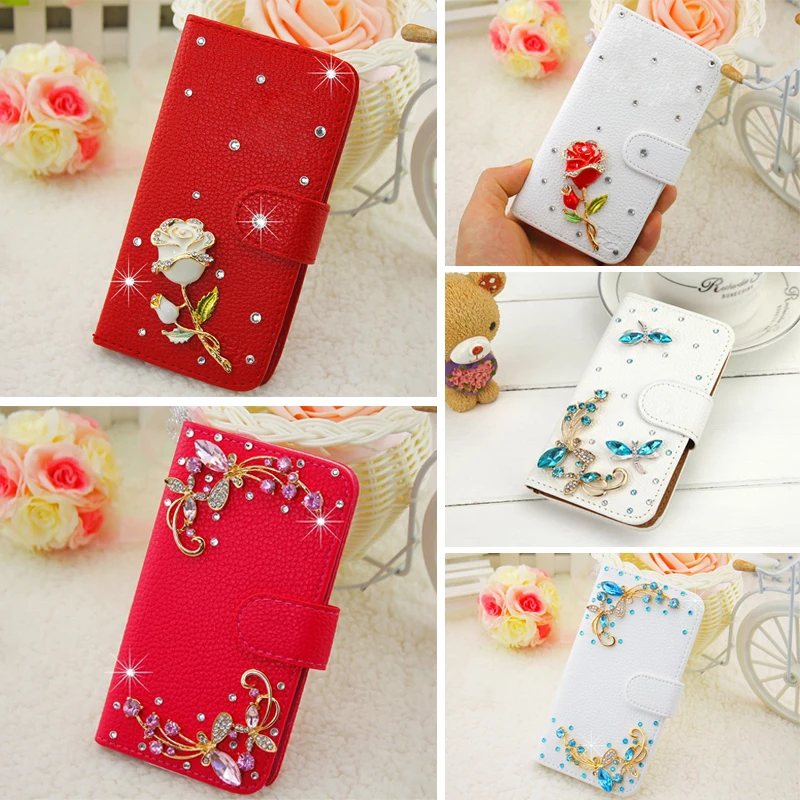

Case for Huawei Y5 ii Y52 (Y6 ii Compact) 5.0" Rhinestone PU leather Bags for Huawei honor 5A LYO-L21 (Only Russia version) Case