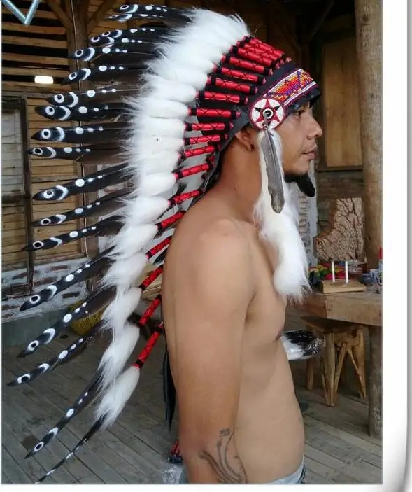 

North American indians hat Feather headdress Chief caps