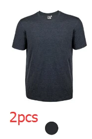 2 шт. Xiaomi короткий рукав футболки одноцветные одежда 60% хлопок удобные Malet-футболка Повседневная футболка для мужчин - Цвет: Dark gray